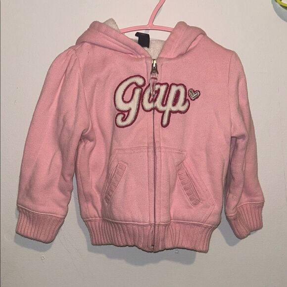 GAP Kids Light Pink Zip-Up Hoodie - Picture 1 of 3